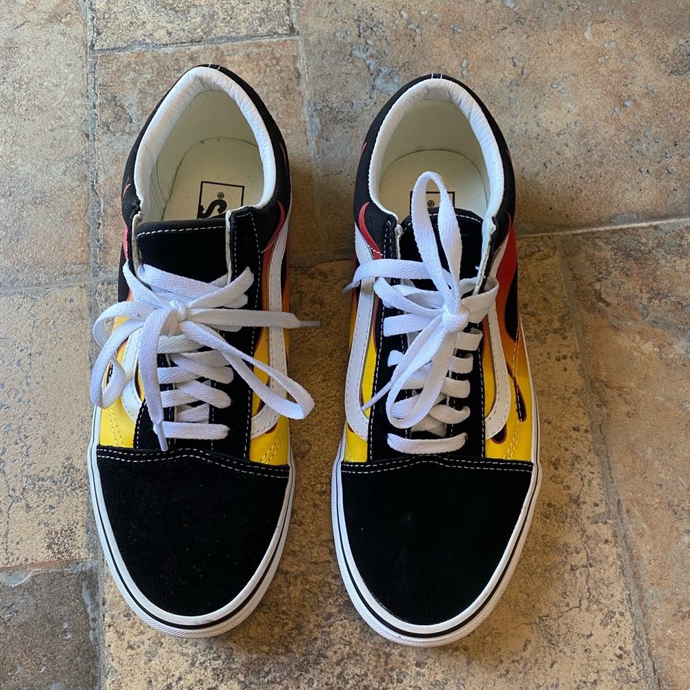 vans old shool flames